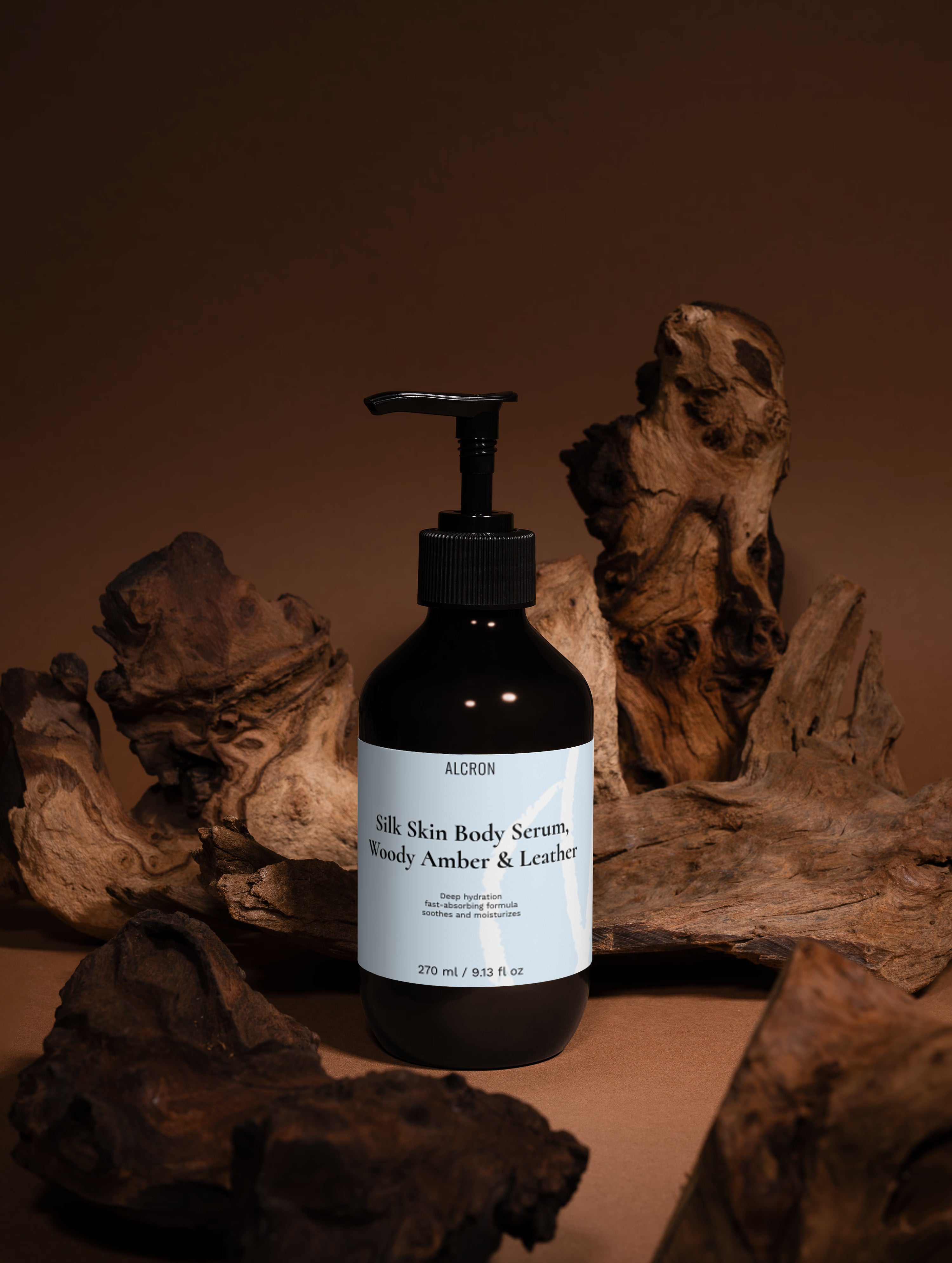 Silk Skin Body Serum, Woody Amber & Leather
